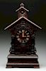 Black Forest Monk Bell Ringer Shelf Clock.