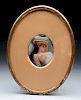 Framed Oval Picture Of Nude Lady.