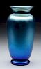 Blue Art Glass Vase.