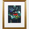 Marcel Mouly  (1918-2008) Eches, Lithograph,