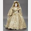 A Very Fine Jumeau French 18in. Bisque Fashion Doll, c. 1870,