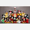 A Miscellaneous Collection Mickey and Minnie Mouse Plush Figures, 20th Century,
