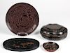 4 Chinese Lacquerware Artifacts