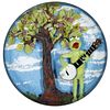 CLINTON SMITH (AMERICAN, B. 1979) KERMIT WITH A BANJO LAMPWORK PAPERWEIGHT,