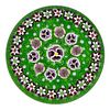 PARABELLE PG-318 / CONCENTRIC MILLEFIORI MOSS GROUND PAPERWEIGHT,