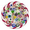 PARABELLE ARTIST PROOF CLOSE-PACK AND TORSADE MILLEFIORI PAPERWEIGHT,