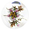 UNIQUE RICK AYOTTE ARTIST PROOF (AMERICAN, B. 1944) PASSION FLOWER LAMPWORK MAGNUM PAPERWEIGHT,