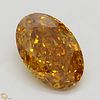1.02 ct, Natural Fancy Deep Yellowish Orange Even Color, SI1, Oval cut Diamond (GIA Graded), Appraised Value: $62,500 