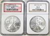 2003 & 2006 AMERICAN SILVER EAGLES  NGC MS-69