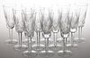 WATERFORD LISMORE CUT CRYSTAL CHAMPAGNE FLUTES, LOT OF 12, 