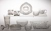 ASSORTED GLASS ARTICLES, LOT OF 12, 