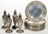 WATSON CO. "NAVARRE" STERLING SILVER TABLE ARTICLES, LOT OF 17, 