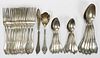 WHITING MFG. CO. "ARMOR" STERLING SILVER 30-PIECE FLATWARE SET, 