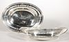 TIFFANY & CO. STERLING SILVER BREAD TRAYS, LOT OF TWO,