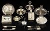 AMERICAN STERLING AND OTHER SILVER ARTICLES AND MINIATURES, LOT OF 15, 