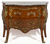 FRENCH LOUIS XV-STYLE MARBLE-TOP COMMODE,