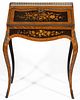 FRENCH MARQUETRY INLAID WRITING DESK,