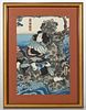 UTAGAWA KUNISADA I (TOYOKUNI III) (JAPANESE, 1786-1864) WOODBLOCK PRINT,