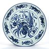 CHINESE EXPORT PORCELAIN BLUE AND WHITE CHARGER, 