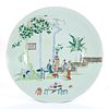 CHINESE EXPORT PORCELAIN FAMILLE ROSE CHARGER,