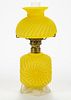 EMBOSSED RIBBED SWIRL AND MEDALLION PATTERNED MINIATURE LAMP,
