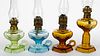 PICKET MINIATURE LAMPS, LOT OF FOUR,