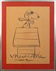 Charles Schulz "Pilot Snoopy" Graphite on Paper