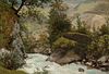 Albert Bierstadt (1830 - 1902) Mountain Stream