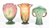 Three Roseville Pottery Vases