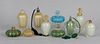 A Group of Art Glass Scent Bottles, Murano, Etc...