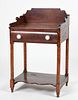 American Sheraton Tiger Maple One Drawer Stand