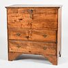 Queen Anne Tiger Maple Mule Chest