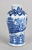 A Chinese Blue and White Vase, 18th Century