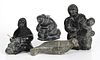 Four Inuit Stone Carvings, 20th Century