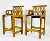 Pair of Apertura Barstools by Kipp Stewart for Summit Furniture