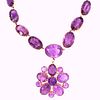 Amethyst Earring and Necklace Set