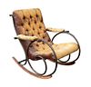 Woodard Mid-Century Tubular Brass Rocking Chair