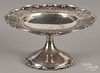 Sterling silver reticulated compote, 4 3/4'' h., 9'' w., 17.7 ozt.