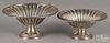 Two Amstrong sterling silver bowls, 3 3/4'' h., 8'' dia. and 3 1/4'' h., 7'' dia., 13.1 ozt.