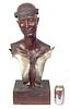 William Ludwig, Patinated Bronze Bust Sculpture