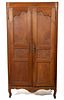 FRENCH PROVINCIAL HARDWOOD ARMOIRE,
