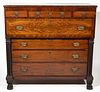 NEW YORK CLASSICAL MAHOGANY CHEST OF DRAWERS,