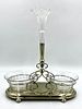 Silver Plate and Crystal Epergne