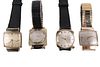 Four Hamilton Electric Wristwatches