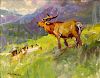 Bull Elk by Frank B. Hoffman