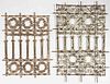 PAIR OF MOROCCAN WROUGHT-IRON GRATES / GRILLS,