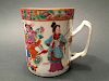 ANTIQUE Large Chinese Famille Rose mug,early 19th century 古老的大中国粉彩杯，19世纪初