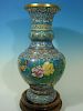 OLD Chinese Cloisonne Floor Vase, 26" H x 13" W. Republic period 中国景泰蓝花瓶, 26英寸x 宽13英寸,中国制造