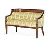 MARQUETRY INLAID MAHOGANY SETTEE