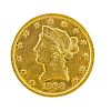 U.S. 1868-S $10.00 GOLD COIN